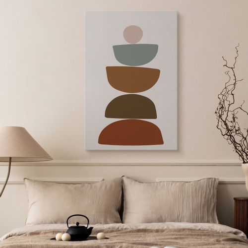 Obraz Na Płotnie Do Salonu Azteckie Skały Styl Boho Minimalizm 60cm x 90cm na Arena.pl