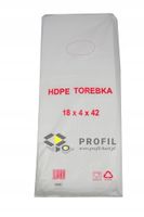 torebki foliowe hdpe 18/4x42 (26x42) a'800 6 um