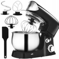 Robot kuchenny planetarny 1200W misa 3l ze stali nierdzewnej 6 prędkości