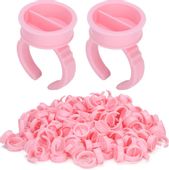 Pierścionek kubeczki na tusz pigment tatuażu makijażu kleju Make Up RING L