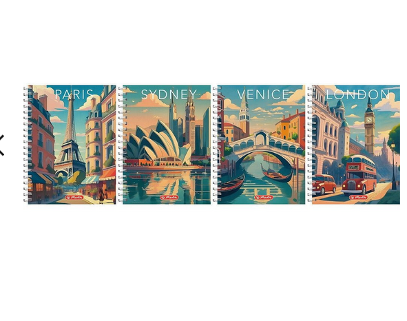 KOŁOZESZYT B5 100 # RETRO CITY HERLITZ zdjęcie 1