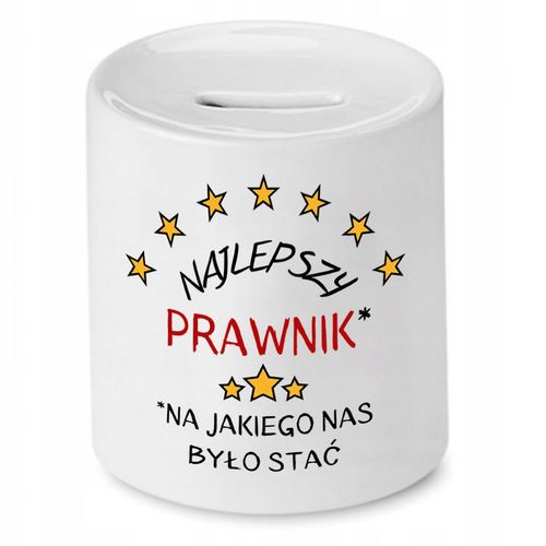 Skarbonka Dla Prawnika Najlepszy Prawnik Prezent Z Nadrukiem Ze Zdjęciem na Arena.pl