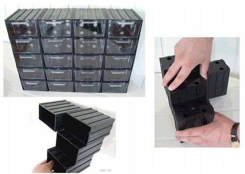 Magazynek szufladkowy modułowy, 20 szufladek Konger PP2020 na Arena.pl