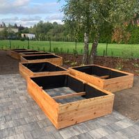 Grządka podwyższona GP12MOD, 200x60x27, modrzew, śruby