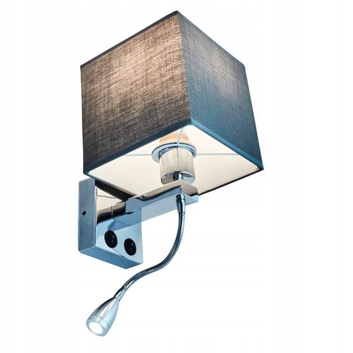 Kinkiet z abażurem LED do czytania E27 SARA Wobako na Arena.pl