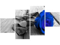 90CM 160 OBRAZ 4 ELEM CHABROWA RÓŻYCZKA ŚCIENNY