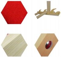 LEŻAK PLAŻOWY OGRODOWY DREWNIANY SKŁADANY WOODOK ZIELONA TKANINA