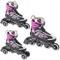 Rolki Wrotki 3w1 Regulowane RAVEN Profession Black/Pink 35-39