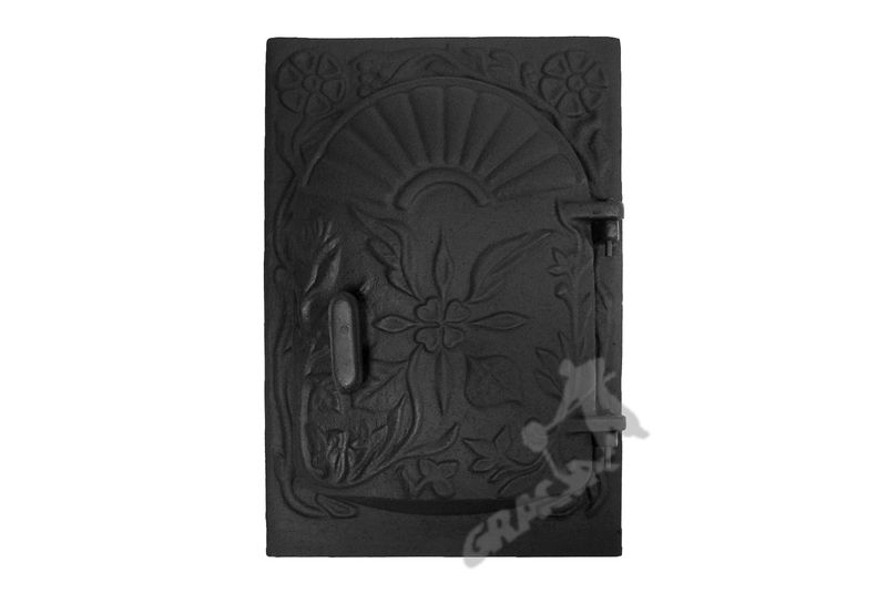 DRZWI D7 - 45X30 CM WYPUKŁE żeliwne do pieca piecowe kaflowe zdjęcie 1