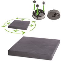 Platforma podstawa kwadrat ruchoma na kółkach donica kwietnik Antracyt