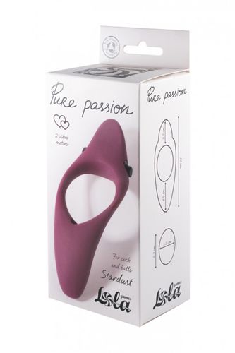 Pierścień Erection Vibroring Pure Passion Stardust Wine Red na Arena.pl