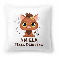 Poduszka Biała 40X40 Cm Dla Anieli Córki Dziecka Z Nadrukiem Ze Zdjęciem