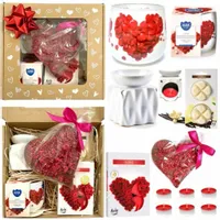 ZESTAW ŚWIECA ZAPACHOWA CZEKOLADA SERCE PREZENT DLA MAMY ŻONY NA URODZINY