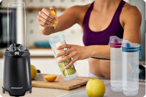 Blender ręczny kielichowy do koktajli 2 butelki smoothie 350W na Arena.pl