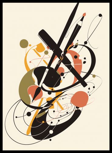 Plakat 40x55cm Abstrakcyjny Rapsod na Arena.pl