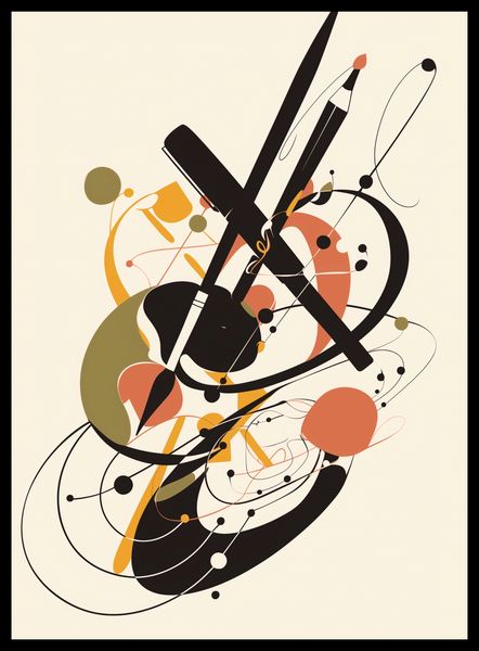 Plakat 40x55cm Abstrakcyjny Rapsod zdjęcie 2