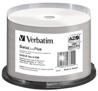 Płyta DVD-R Verbatim 4.7GB 50szt (cake 50) DataLifePlus biała do nadruku