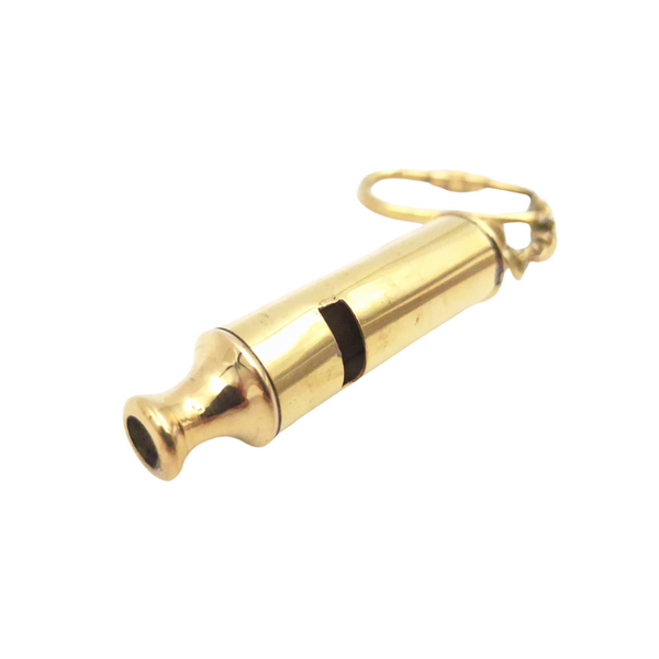 Brelok - Gwizdek mosiężny - KR64 zdjęcie 1