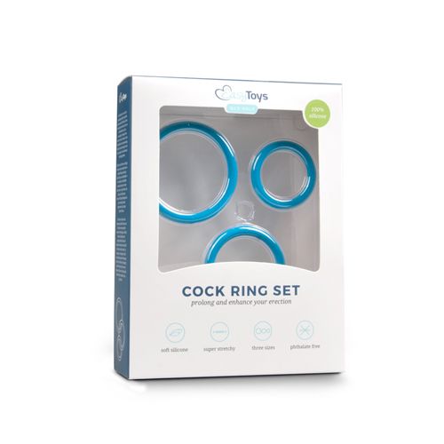 pierścień cock ring set blue na Arena.pl