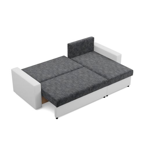 Narożnik uniwersalny, CAPERO, ekoskóra, plecionka, 231, biały| TYLETEGOTU na Arena.pl