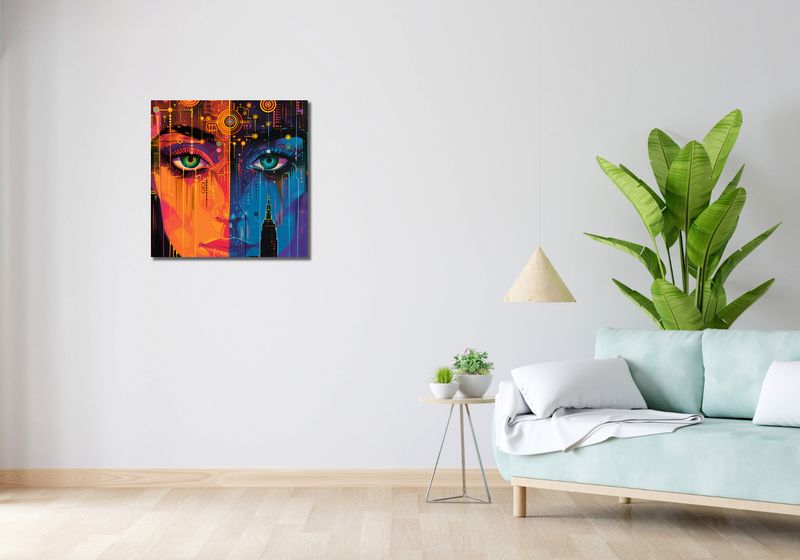 Obraz 60x60cm Cyfrowa Psyche zdjęcie 2