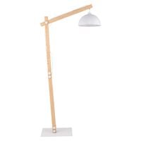 Drewniana lampa podłogowa skandynawska Oslo 5592 TK Lighting biała