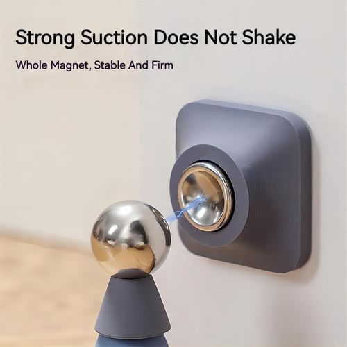 Stoper do drzwi magnetyczny silikonowy bez wiercenia niebieski mocny na Arena.pl