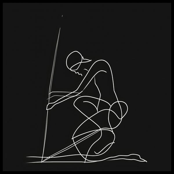 Plakat 60x60cm Linia zdjęcie 2