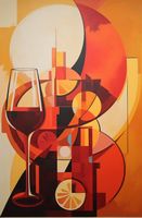 Plakat 53x81cm Wieczorne Gdybanie przy Winie