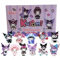 Kalendarz adwentowy zabawki FIGURKI Sanrio Kuromi Hello Kitty PREZENT DUŻY