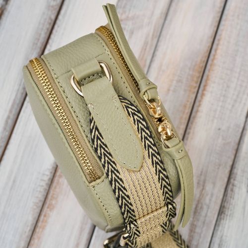 torebka damska skórzana listonoszka na ramię modna zielona na Arena.pl