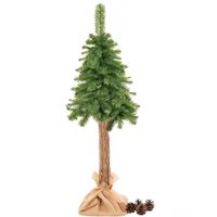 CHOINKA SZTUCZNA NA PNIU PIĘKNA SOSNA NATURALNA GĘSTA DELUX 140cm + GRATIS