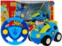 Zdalnie Sterowane Autko Policyjne Dla Dzieci 3+ Pilot Kierownica + Figurka