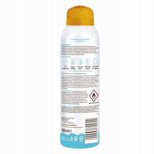 SPRAY OCHRONNY DLA DZIECI KOLASTYNA SPF 50 NA SUCHĄ I MOKRĄ SKÓRĘ 150ML na Arena.pl