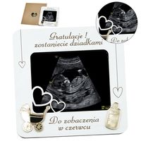 Piękna Ramka na zdjęcie USG zostaniesz babcią ciocią zostaniecie dziadkami