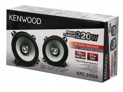 Głośniki 10cm KENWOOD KFC-S1056 do VW T3 T4 T5 LT Przód | Zestaw na Arena.pl