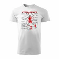 Koszulka polska siatkówka dla kibica do siatkówki siatkówka Volleyball męska biała REGULAR M