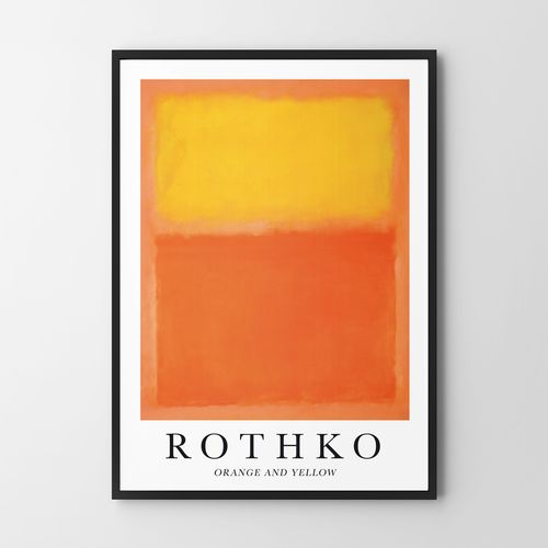 Plakat obraz Rothko orange and yellow 21x29,7 cm A4 na Arena.pl