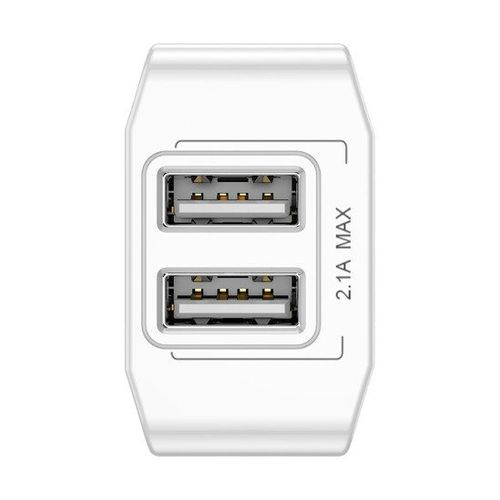 Mini Ładowarka Sieciowa Baseus 2X Usb - Biała na Arena.pl