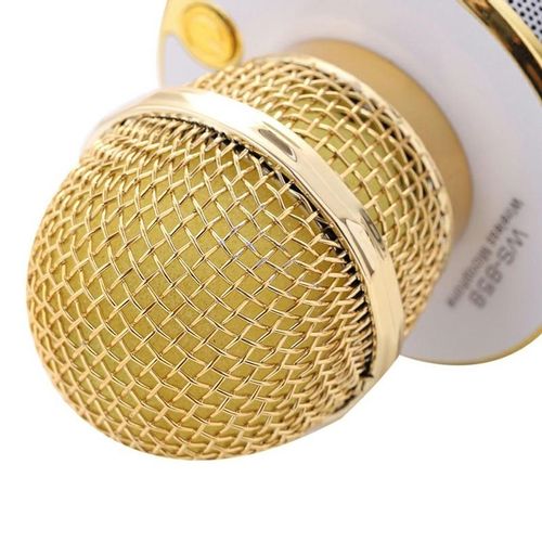 ND32_Q17B2 Q17B2 MIKROFON KARAOKE GOLD SIMPLE na Arena.pl