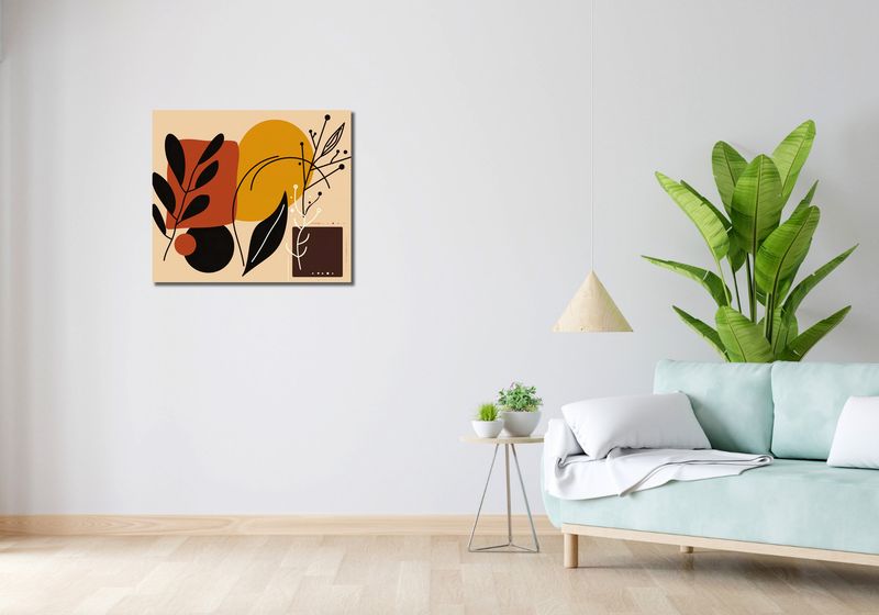 Obraz 70x60cm Ciepłe Kontury zdjęcie 2