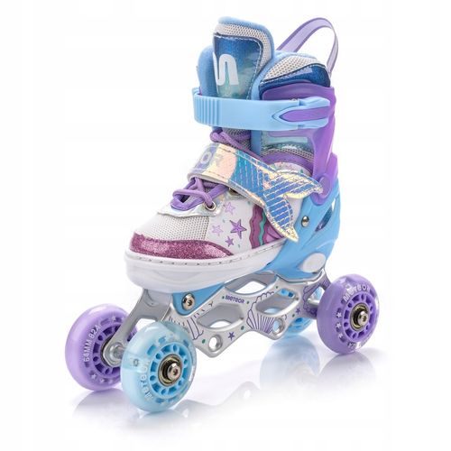 ROLKI 4w1 METEOR MERMAID XS 25-28 rolki łyżwy wrotki rolko-wrotki LED na Arena.pl
