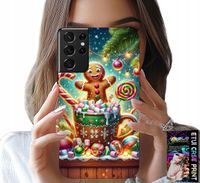 ETUI DO SAMSUNG GALAXY S21 Ultra - PIERNIK PIERNIKI ŚWIĄTECZNE WZORY +FOLIA
