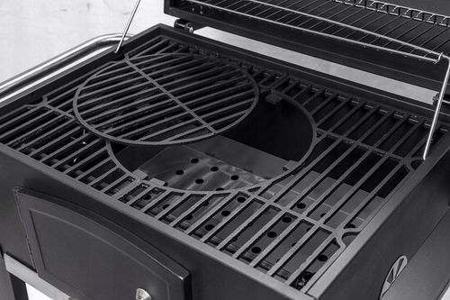 GRILL WĘGLOWY ŻELIWNY ACTIVA ANGULAR 4w1 GRATISY RUSZT ŻELIWNY DUŻY na Arena.pl