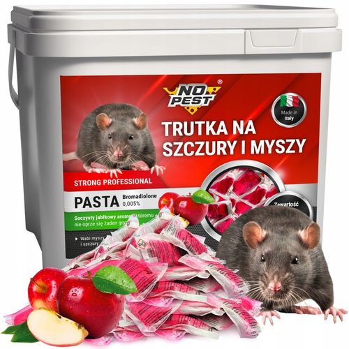 MOCNA SILNA TRUTKA NA SZCZURY MYSZY CZERWONA PASTA BROMADIOLONE NO na Arena.pl