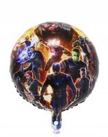 Balon Urodzinowy Avengers Hulk Iron Men Kółko Superbohaterowie Foliowy 3D