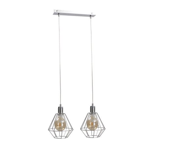 Lampa wisząca 2xE27 FOSKAL SILVER zdjęcie 1