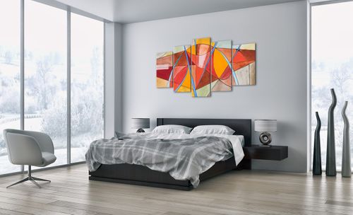 Obraz Na Płótnie - Kompozycja Figury - 160X85 Cm - Ea160X85-3960 na Arena.pl