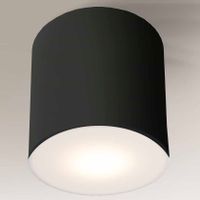 Natynkowa LAMPA sufitowa ZAMA 7037 Shilo metalowa OPRAWA LED 15W 3000K tuba czarna