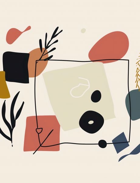 Plakat 50x65cm Abstrakcyjny Dialog zdjęcie 1